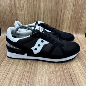 Saucony Shadow Original Black White Mens 13 Casual Athletic Shoes New Insoles